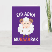 Eid Al Adha Mubarak voor islamitische Kaart (Voorkant)