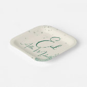 Eid  Al Adha Sage Green Dinner  Papieren Bordje (Gebogen)