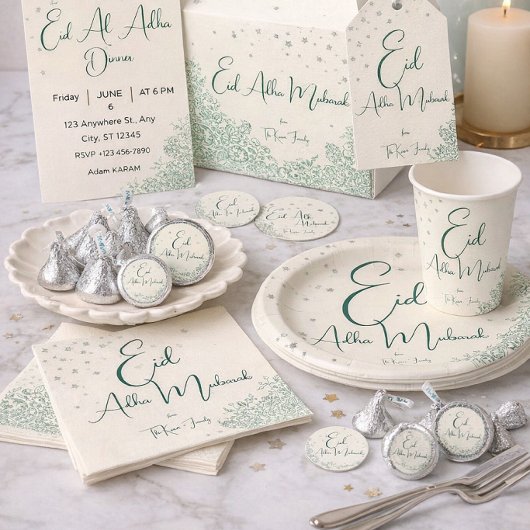 Eid Al Adha Salie Groene Eetkamer  Servet