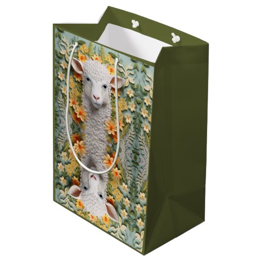 Eid al Adha Sheep Medium Cadeauzakje (Achterkant Gekanteld)