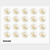 Eid Al Adha stoffige groene Ronde Sticker (Vel)