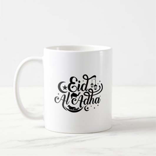 Eid Al-Adha Typografische Mok (Links)