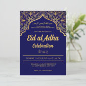 Eid Al Adha-viering Eid Mubarak Eid-feest Kaart (Staand voorkant)