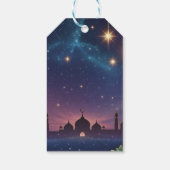 Eid Al Adha viering Gouden Maan Sterren Cadeaulabel (Achterkant)
