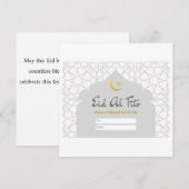 EID AL FITR FEESTDAGENKAART (Voorkant / Achterkant)