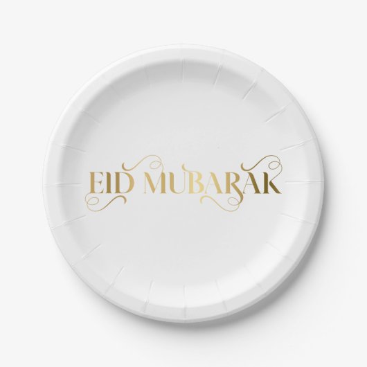 Eid Al Fitr Gold Papieren Bordje (Voorkant)