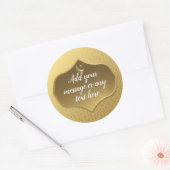 Eid Al-Fitr Gold Ronde Sticker (Envelop)