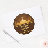 Eid Al fitr gouden label gepersonaliseerd (Envelop)