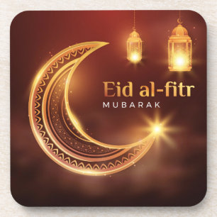 Eid Al-Fitr Mubarak Bier Onderzetter