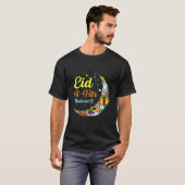 Eid Al Fitr Mubarak Happy Eid Crescent Moon Eid Pr T-shirt (Voorkant volledig)