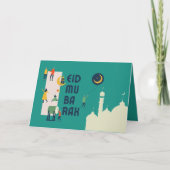 Eid Al-Fitr Mubarak Kaart (Voorkant)