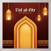 Eid Al-Fitr Mubarak Poster (Voorkant)