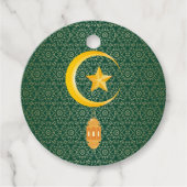 Eid al Fitr Mubarak Ramadan Kareem Moon Star Bedankjes Labels (Voorkant)