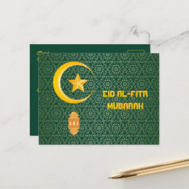 Eid al Fitr Mubarak Ramadan Kareem Moon Star Briefkaart