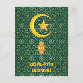Eid al Fitr Mubarak Ramadan Kareem Moon Star Briefkaart