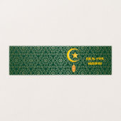 Eid al Fitr Mubarak Ramadan Kareem Moon Star Kaart (Buitenkant ongevouwen)