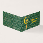 Eid al Fitr Mubarak Ramadan Kareem Moon Star Kaart (Buitenkant)