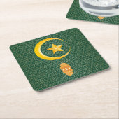 Eid al Fitr Mubarak Ramadan Kareem Moon Star Kartonnen Onderzetters (Schuin)