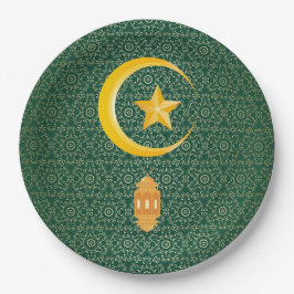 Eid al Fitr Mubarak Ramadan Kareem Moon Star Papieren Bordje