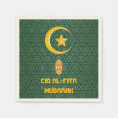 Eid al Fitr Mubarak Ramadan Kareem Moon Star Servet (Voorkant)