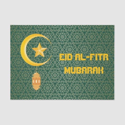 Eid al Fitr Mubarak Ramadan Kareem Moon Star Tissuepapier (Voorkant)