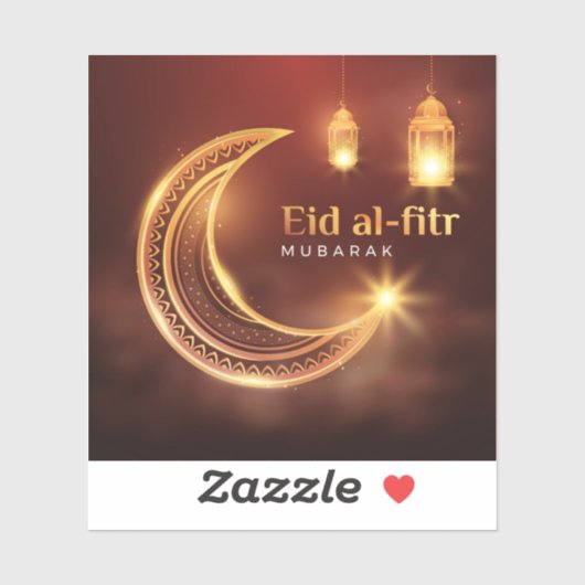 Eid Al-Fitr Mubarak Sticker (Vel)