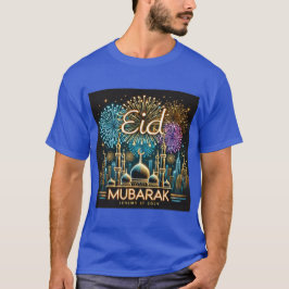 Eid Al Fitr Mubarak vuurwerkviering T-shirt