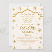 Eid Al Fitr Viering Eid Mubarak BEWERKBAAR Kaart (Voorkant)