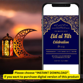 Eid Al Fitr viering Eid Mubarak Eid Party Invi Kaart