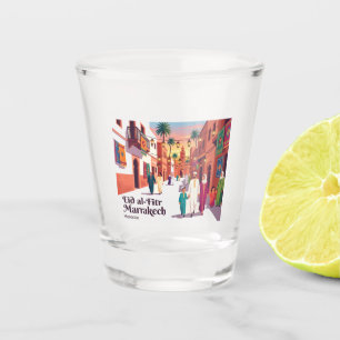 Eid al-Fitr-viering in Marrakech Marokko Shot Glas