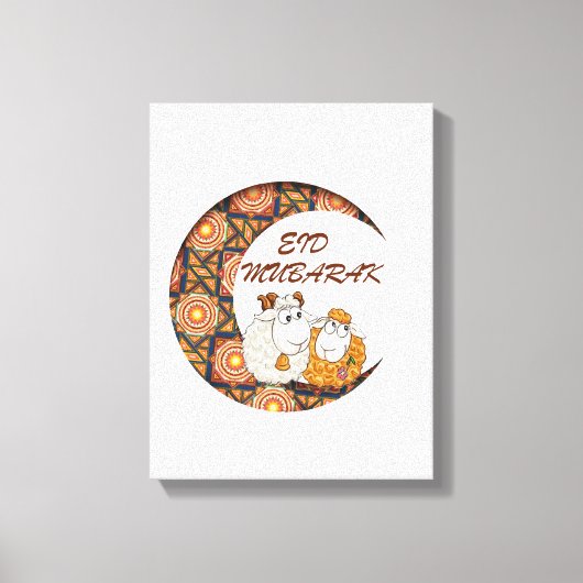 Eid Aladha Mubarak 2023 Canvas Afdruk (Voorkant)