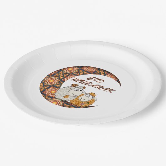 Eid Aladha Mubarak 2023 Papieren Bordje (Gekanteld)