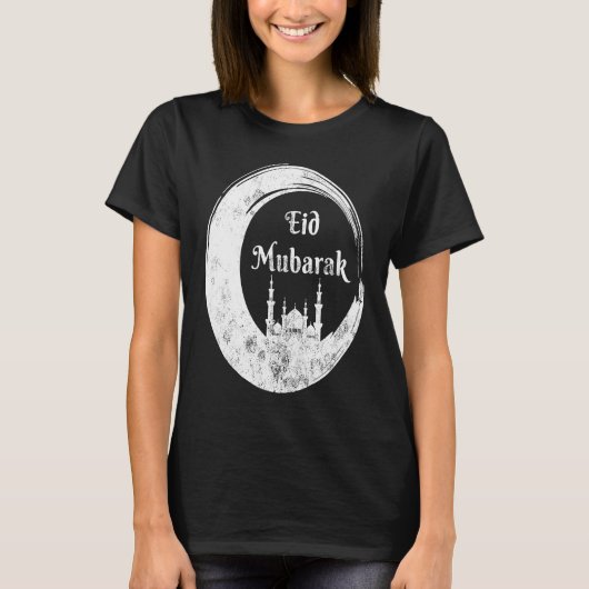 Eid Alfitr Mubarak Kareem Karim Celebration mosque T-shirt (Voorkant)