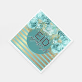 Eid Blauwgroen Bloemenservet Servet (Hoek)