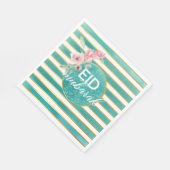 Eid Blauwgroen en gouden servet (Hoek)