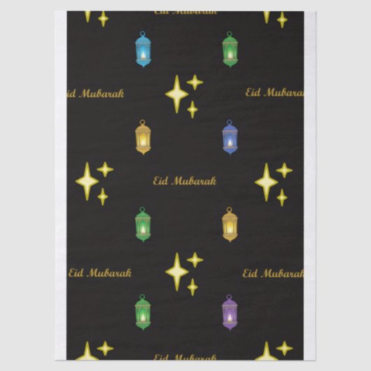 Eid-cadeaubag Tissuepapier (Voorkant)