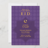 Eid Celebration 8 Pointed Star Party Invitation Kaart (Voorkant)