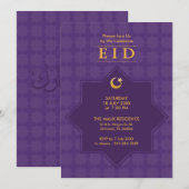 Eid Celebration 8 Pointed Star Party Invitation Kaart (Voorkant / Achterkant)