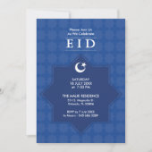 Eid Celebration 8 Pointed Star Party Invitation Kaart (Voorkant)