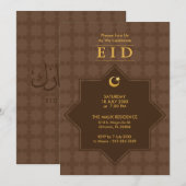 Eid Celebration 8 Pointed Star Party Invitation Kaart (Voorkant / Achterkant)