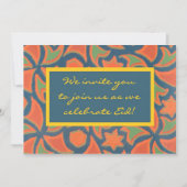 Eid Celebration Invitation - Traditioneel ontwerp Kaart (Voorkant)