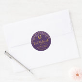 Eid Celebration Sticker Goud Marokkaans Patroon (Envelop)