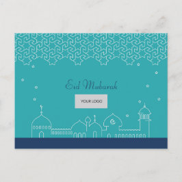 Eid Corporate Briefkaart - Blauw