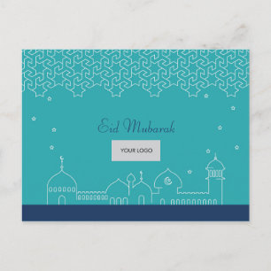 Eid Corporate Briefkaart - blauw