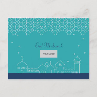 Eid Corporate Briefkaart - Blauw
