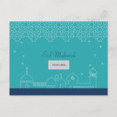 Eid Corporate Briefkaart - Blauw (Voorkant)