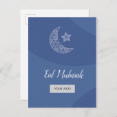 Eid Corporate Briefkaart - blauw (Voorkant / Achterkant)
