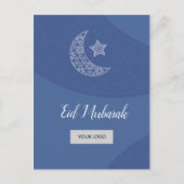 Eid Corporate Briefkaart - blauw (Voorkant)