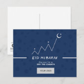 Eid Corporate Briefkaart - blauw (Voorkant / Achterkant)