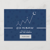 Eid Corporate Briefkaart - blauw (Voorkant)